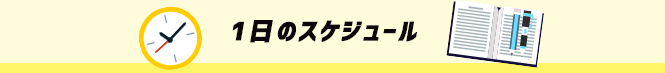 1日のスケジュール